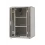 Armário de rede autónomo EmiterNet Top 24U, 800x800x1180 mm, porta de vidro frontal, Preto EM/SH05D-8824