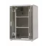 Armário de rede autónomo EmiterNet Top 24U, 800x800x1180 mm, porta de vidro frontal, Preto EM/SH05D-8824