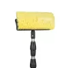 Bradas ESQ2356 Cabeça de escova de esfregar com cerdas duras de PP para limpeza pesada, verde/preto, cabo de rosca