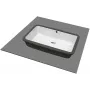 DEANTE Como Lavatório de cerâmica para embutir 125 mm de profundidade branco brilhante