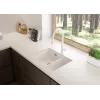 DEANTE ZQE A503 Lava-loiças de granito compósito 1,5 cubas com escorredor, grafite