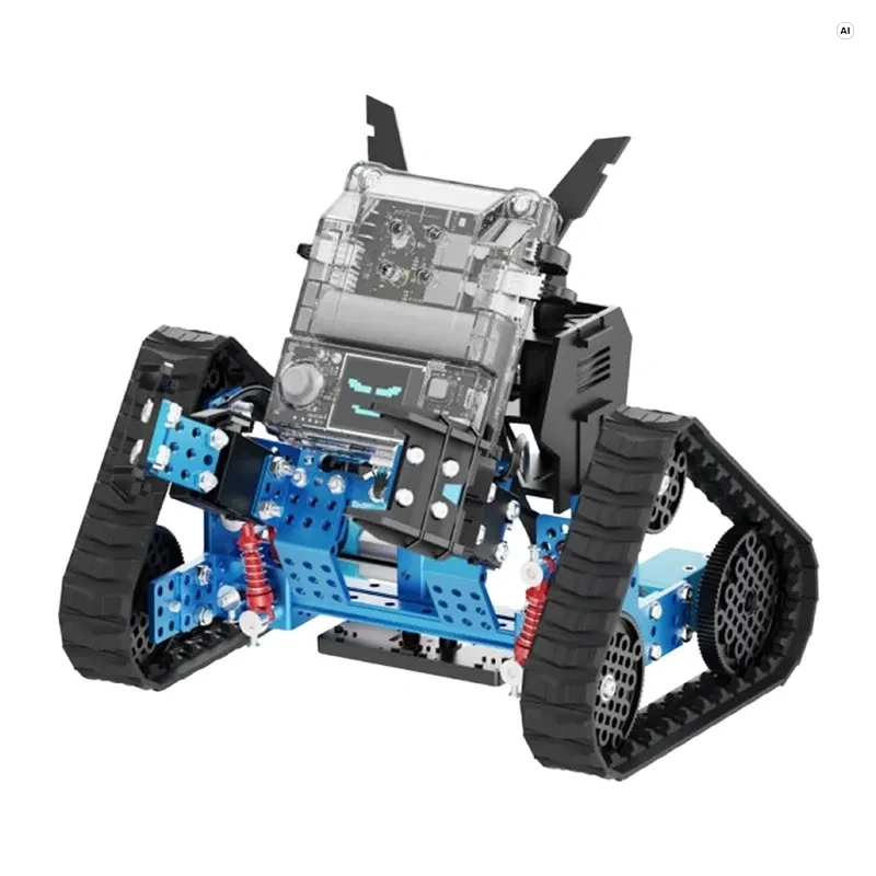Kit robô xTool mBot2 Rover | CyberPi ESP32-WROOM-32E | robô de codificação STEM com sensores, Wi-Fi, Bluetooth 5.0, Python e mBlock | a partir dos 8 anos