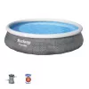 Piscina elevada redonda Bestway Fast Set 57376 7.340 L cinzento