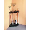 KETER Suporte para ferramentas de jardim Prateleira de ferramentas de canto preta