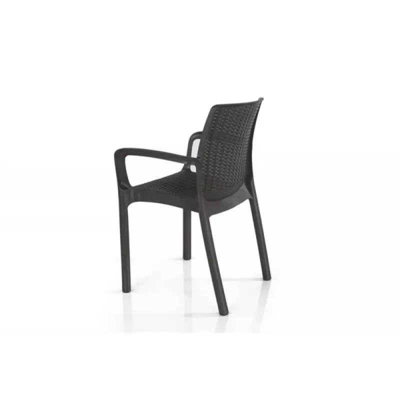 KETER Cadeira de jardim Bali Mono cinzento