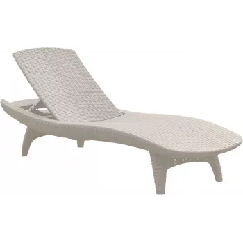 KETER Espreguiçadeira Pacific branco 29195066450