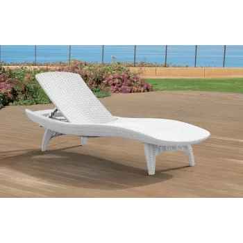 KETER Espreguiçadeira Pacific branco 29195066450
