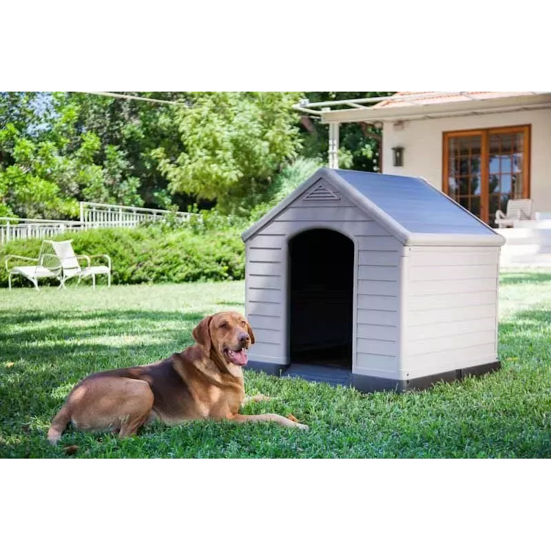 CURVER Casota para cão 95x99x99cm cinzento