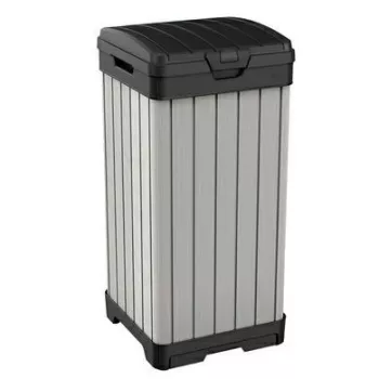 KETER Contentor de resíduos Rockford Contentor de resíduos 125L cinzento