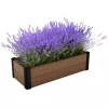 KETER Canteiro retangular Maple Trough 106x52x32cm castanho
