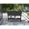 KETER Canteiro elevado Alfresco 110L cinzento
