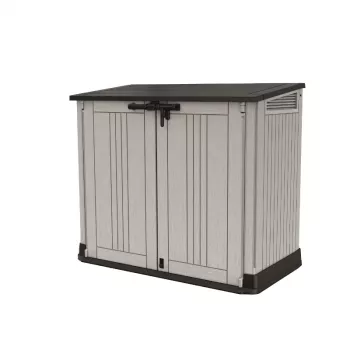 KETER CAIXA DE JARDIM E VARANDA MIDI CINZENTO-PRETO 132x71,5x113,5cm