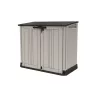 KETER CAIXA DE JARDIM E VARANDA MIDI CINZENTO-PRETO 132x71,5x113,5cm