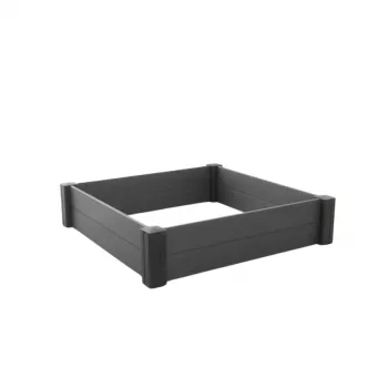 KETER Delimitador para canteiro quadrado modular Vista Modular 122x122x27cm cinzento