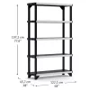 KETER Estante de 5 níveis Fused 122,1x45,7x197,2cm preto