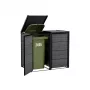 KETER Contentor de resíduos 2x240L Contentor de arrumação Hide Away cinzento