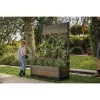 KETER Vaso Deco Tulip 110L 2-Rhombus nogueira Mesh