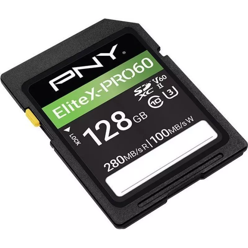 PNY EliteX-PRO60 cartão de memória flash 128GB Video Class V60 UHS-II U3 Class10 MicroSDXC
