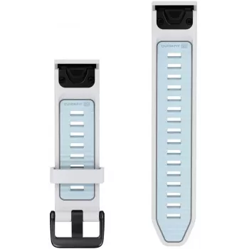 Garmin QuickFit bracelete de silicone de 20 mm, Ice Blue/branco (010-14506-00)