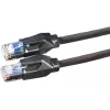 Dätwyler 21.05.0005 cabo de patch Cat 6 S/FTP, ficha RJ-45 para ficha RJ-45, 0,5 m, preto, LSZH, 10 Gbps