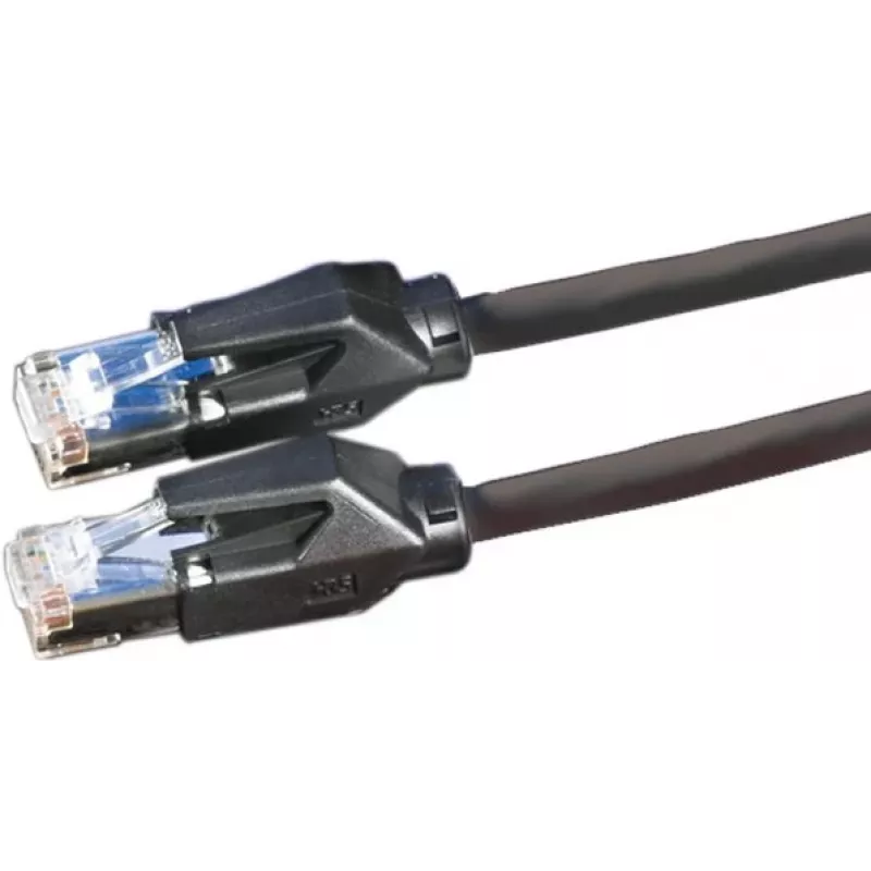 Dätwyler 21.05.0005 cabo de patch Cat 6 S/FTP, ficha RJ-45 para ficha RJ-45, 0,5 m, preto, LSZH, 10 Gbps