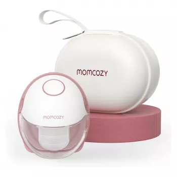 Momcozy - bomba de leite hands-free M6 - vermelho