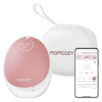 Momcozy - bomba de leite hands-free M9 - vermelho