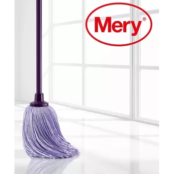 Cabeça de escova de microfibra substituível MERY La Original 22cm 168gr com cabo de escova 140cm