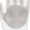 Luvas de limpeza de silicone MERY 2 unidades 34,5x15,5x2,6cm cinzento-claro