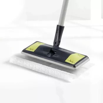 Escova de chão MERY para recolha de pó Dust Mop 25,8x10,5cm com 10 panos 29,5x21,5cm