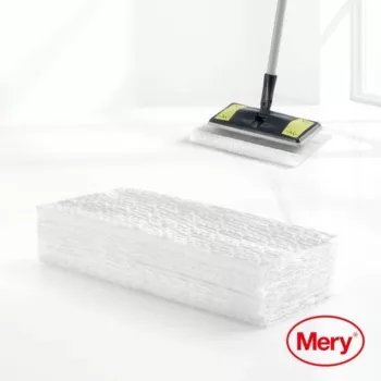 Panos apanhadores de pó MERY microfibra 20 unid. para escova de chão Dust Mop 29,5x21,5cm