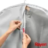 Saco de roupa RAYEN S Premium cinzento 60x100cm