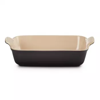 Le Creuset Assadeira retangular Heritage grés 26x19cm / 2,4L preto