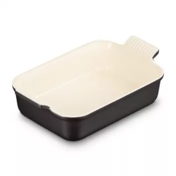 Le Creuset Assadeira retangular Heritage grés 26x19cm / 2,4L preto
