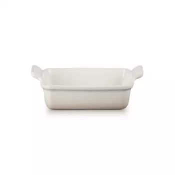 Le Creuset Assadeira retangular Heritage grés 19x14cm / 1,1L branco
