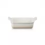 Le Creuset Assadeira retangular Heritage grés 19x14cm / 1,1L branco