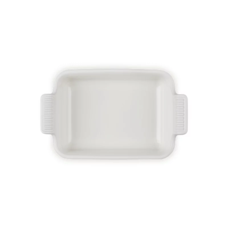 Le Creuset Assadeira retangular Heritage grés 19x14cm / 1,1L branco