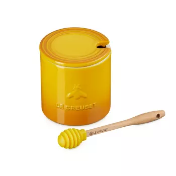 LE CREUSET Pote de mel com colher 420 ml grés amarelo