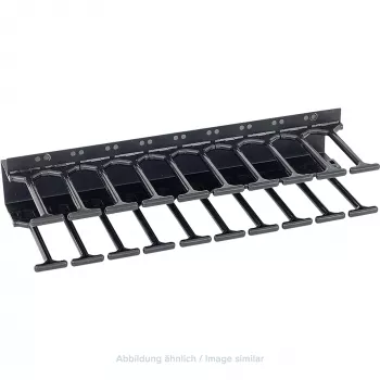 TRITON RAB-VP-H10-X1 Painel de gestão de cabos vertical 10U, pente de fila dupla, preto