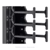 TRITON RAB-VP-H10-X1 Painel de gestão de cabos vertical 10U, pente de fila dupla, preto