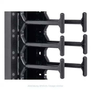 TRITON RAB-VP-H10-X1 Painel de gestão de cabos vertical 10U, pente de fila dupla, preto