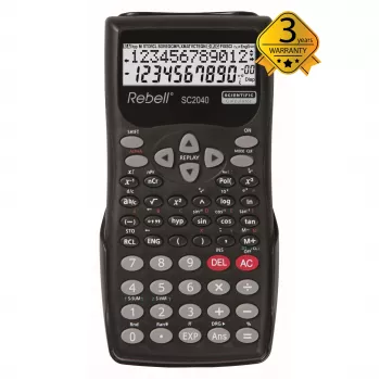 REBELL RE-SC2040 BX Calculadora científica, 240 funções, LCD de 2 linhas, preto