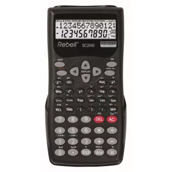 REBELL RE-SC2040 BX Calculadora científica, 240 funções, LCD de 2 linhas, preto