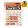 REBELL Calculadora de secretária RE-SDC912OR BX, LCD de 12 dígitos, alimentação dupla, preto/prateado
