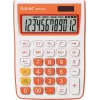 REBELL Calculadora de secretária RE-SDC912OR BX, LCD de 12 dígitos, alimentação dupla, preto/prateado