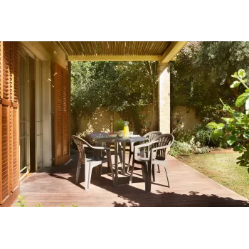 KETER Mesa de jardim Lisa bege