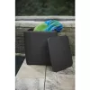 KETER Mesa de jardim/caixa de arrumação Luzon Flat Wicker, cinzento