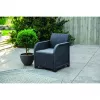 KETER Conjunto de mobiliário de jardim Rosalie conjunto com mesa Classic cinzento