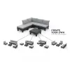 KETER Conjunto de mobiliário de jardim Elements conjunto de varanda cinzento/cinzento-claro