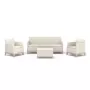 Conjunto de mobiliário de jardim KETER Scandi Forma 3 lugares cinzento-seixo/bege-claro